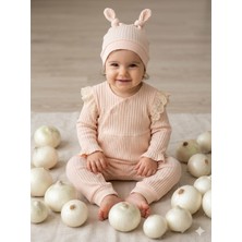 By Bubbles Şapkalı Dantel Detaylı Kız Bebek Tulum