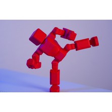 Eklemli Robot Figür 3D Baskı Hareketli Mecha Stres Oyuncağı