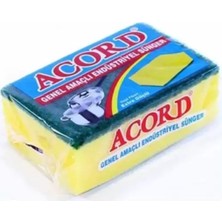 Acord 1 Adet Jumbo Boy Endüstriyel Çok Amaçlı Bulaşık Süngeri  13X8X4 cm