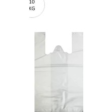 Royaleks Beyaz Atlet Poşet Büyük Boy 32X57 cm Takriben 720 Adet 10 kg