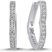 Merano Design Shape Rhodium Küpe