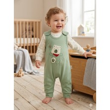Babycan Erkek Çocuk Salopettulum %100 Pamuktakım