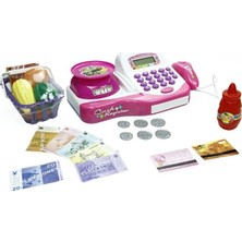 Scntoys Terazili Sesli Işıklı Market Kasa Seti Yazar Kasa Aksesuarlı Oyuncak Sesli Işıklı Yazar Kasa