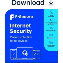 F-Secure Internet Security 2026 - 5 Cihaz 1 Yıl Abonelik Hesabı (Win/mac/ios/android)