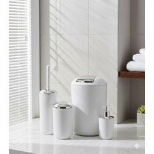 Beyaz Renk 4 Lü Banyo Seti - Ferah, Şık ve Kullanışlı