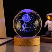 Skygo Krm Aya Çıkan Astronot Tasarım Cam Küre Krm