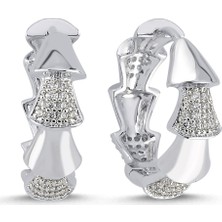 Merano Design Fold Rhodium Küpe