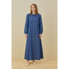 Merwish Kadın 1771 Denim Elbise