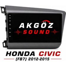 GÖZA-X Honda Cıvıc  (Fb7) 2012-2015 Multimedya Çerçevesi  9 Inç  Soketleri Içinde