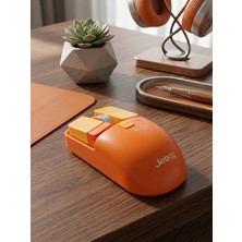 Gaman Kablosuz Şarj Edilebilir Mouse - Mekanik Tuş Tasarımlı 1600DPI Optik Fare