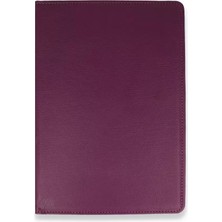 Uravas Store Ipad Mini 6 Kılıf 360 Tablet Deri Kılıf - Mürdüm