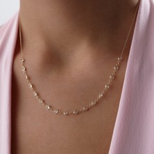 Cherry By Özkonak Hoops Taşlı Altın Kolye
