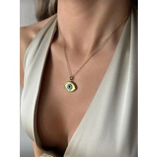 Vulcao Gold Renk 3 Boyutlu Göz Model Kolye