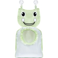 Sevi Bebe Yeşil Banyo Oyuncak Torbası 47X26 cm 114 Sevimli Figür Desenli Güçlü Vantuzlu
