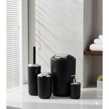 Siyah Renk 4 Lü Banyo Seti - Modern, Şık