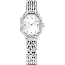 Swarovski Dextera Octagon Saat Isviçre Üretimi Metal Bileklik Gümüş Ton Paslanmaz Çelik Std
