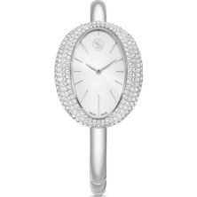 Swarovski Imber Bangle Saat Isviçre Üretimi Metal Bileklik Gümüş Rengi Paslanmaz Çelik