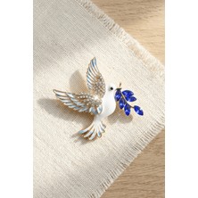 BB Bi Butik Shop Zeytin Dalı Tutan Barış Güvercini Broş