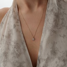 Cherry By Özkonak Floral Taşlı Altın Kolye