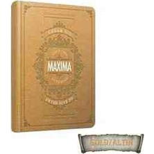 Gıpta Maxıma Iplik Dikişli Yaldızlı Sert Kapak Çizgisiz Defter - 13X21 cm 120 Yp Lastik Kalemlikli Ajanda -  Gold Kapak ( Fıne Qualıty Paper Products - Dream Bıg - Notebook - Never Gıve Up