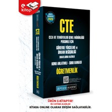 Pegem Akademi Yayıncılık 2026 Cte Adalet Bakanlığı Ceza ve Tevkifevleri Genel Müdürlüğü Gö