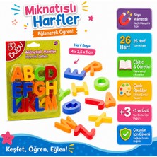 Shoplandu Renkli Eğitici Manyetik Alfabe Seti Magnet Harfler Mıknatıslı Harfler 26 Parça