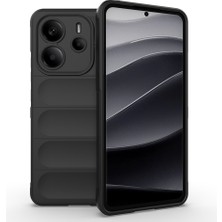 Xiaomi Redmi Note 14 4g Kılıf Esnek Tpu Oyuklu Arka Yüzey Tasarımlı  Etnik Silikon Kapak