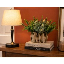 Velora Living Dekoratif Seramik Vazo Yapay Çiçek Aranjmanı 30X20 cm Modern Salon Konsol Orta Sehpa Masa Üstü Objesi