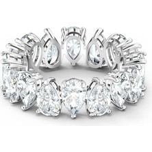 Swarovski Vittore Pear Yüzük Beyaz Rodyum Kaplama 50 50