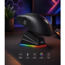 Gaman GWH-108P Manyetik Şarj Istasyonlu 6400DPI Ultra Hafif Şarjlı Kablosuz Oyuncu Mouse Oyuncu Faresi