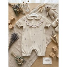 Butik Kız Bebek Yaka Detaylı Tulum