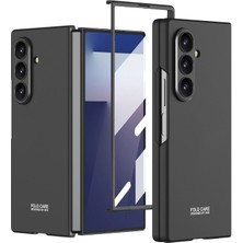 Sionel Galaxy Z Fold 7 Kılıf Sert Kıpta Kapak-Siyah
