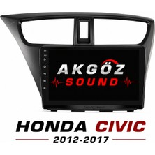 GÖZA-X Honda Cıvıc 2012-2017 Multimedya Çerçevesi 9 Inç Soketleri Içinde