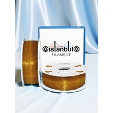 İstanbul Filament 3D Baskı Pla+ Filament Transparan Sarı 1 kg Ø 1,75MM ± 0,05 mm Bambu Lab Uyumlu