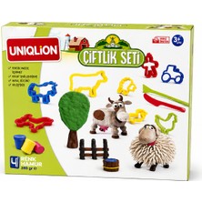 Uniqlion Oyun Hamuru Çiflik Seti (22X23X6)