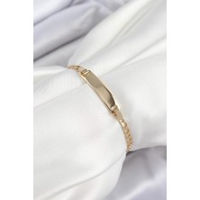 Uravas Store Pirinç Dikdörtgen Model Gold Renk Xuping Bebek Künyesi