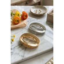 Vera House Kadın Metal Oval 2li Mandal Toka - Lüks Görünümlü Şık Saç Aksesuarı