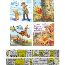 Doğan Çocuk Winnie The Pooh Kış Öykülerim + Ormanda Saklamba + Benimle Zıpla + Güz Öykülerim 4 Kitap Set + Özel Cetvel