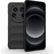 Xiaomi Mi 14 Ultra Kılıf Esnek Tpu Oyuklu Arka Yüzey Tasarımlı  Etnik Silikon Kapak
