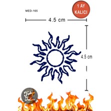 Trakya Tattoo 1 Ay Kalıcı Dövme Minimal Güneş Geçici Dövme