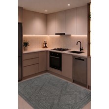 Tch Home Living Pia Gri Iskandinav Bohem Tasarım Jüt Taban Halı, Salon Halısı, Mutfak Halısı, Koridor Halısı, Yolluk, Dış Mekan Halısı