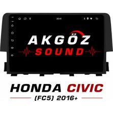 GÖZA-X Honda Cıvıc  (Fc5) 2016+ Multimedya Çerçevesi 9 Inç Soketleri Içinde