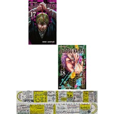 Gerekli Şeyler Yayıncılık Jujutsu Kaisen 17-18. Ciltler Manga Seti + Özel Cetvel