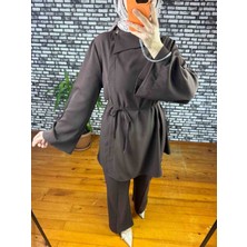 Dora Ceket Bağlama Detaylı kahverengi