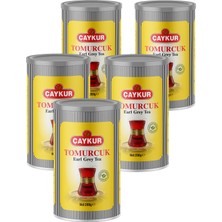 Çaykur Tomurcuk Kokulu Earl Grey Dökme Çay 200 Gr Beşli Paket Yoğun Bergamot Aromasıyla
