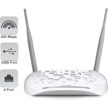 Tp-Link TD-W9970 300M 4p VDSL/ADSL Modem Router 300 Mbps Çift Antenli Kablosuz Bağlantı