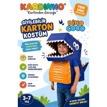 Kardinno Dino Coco Eğitici Oyuncak Karton Giyilebilir Çocuk Kostümü Etkinlik Parti Kostümü