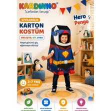 Kardinno Hero Pengo Eğitici Oyuncak Karton Giyilebilir Çocuk Kostümü Etkinlik Parti Kostümü