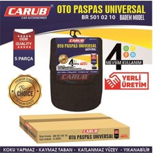 Carub Unıversal 5 Parça Paspas Siyah Badem Model (1 Ad )