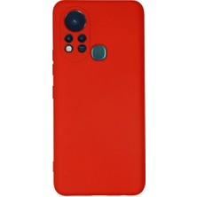 Eco Port Infinix Hot 11S Kılıf Nano Içi Kadife Silikon - Kırmızı